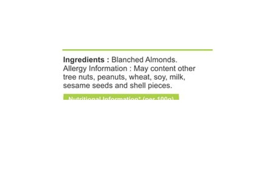 Natureale Blanched Silvered Almonds    Box  400 grams